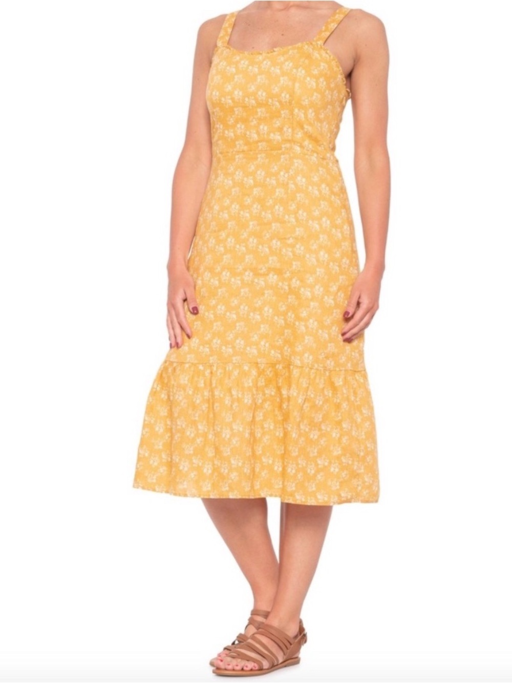 Cynthia Rowley Yellow Linen Dress